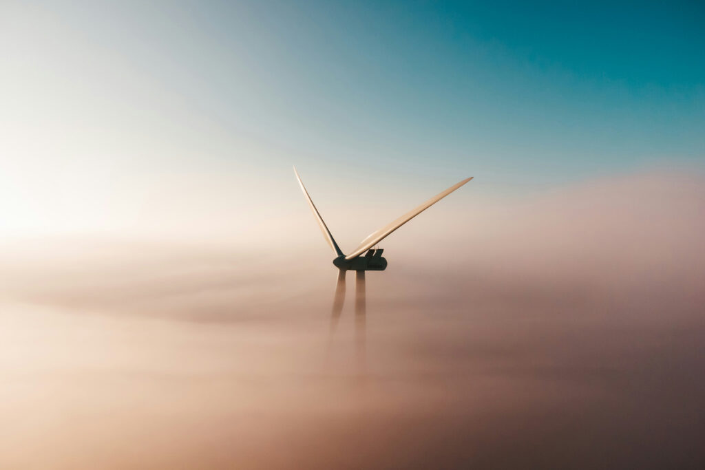Wind Turbine in skyline